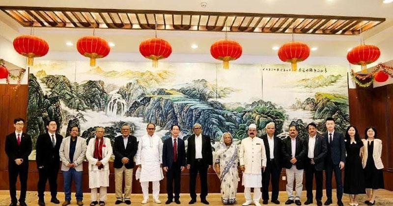 চীনা রাষ্ট্রদূত ইয়াও ওয়েনের আমন্ত্রণে দূতাবাসে বিএনপি প্রতিনিধি দল