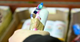 Children get tooth brushing lessons as UK battles dental care crisis
