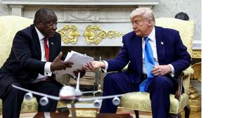 Trump ambushes S. African president over 'genocide' accusation