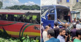 সিলেটে দুই বাসের সংঘর্ষ ও বগুড়ায় বাসচাপায় ১৬ জনের মৃত্যু, আহত বেশ কয়েকজন