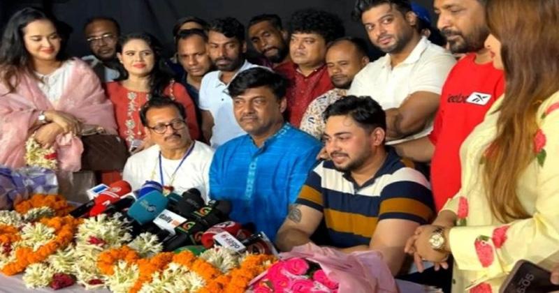 চলচ্চিত্র শিল্পী সমিতির নেতৃত্বে শিবা সানু-জয় চৌধুরী